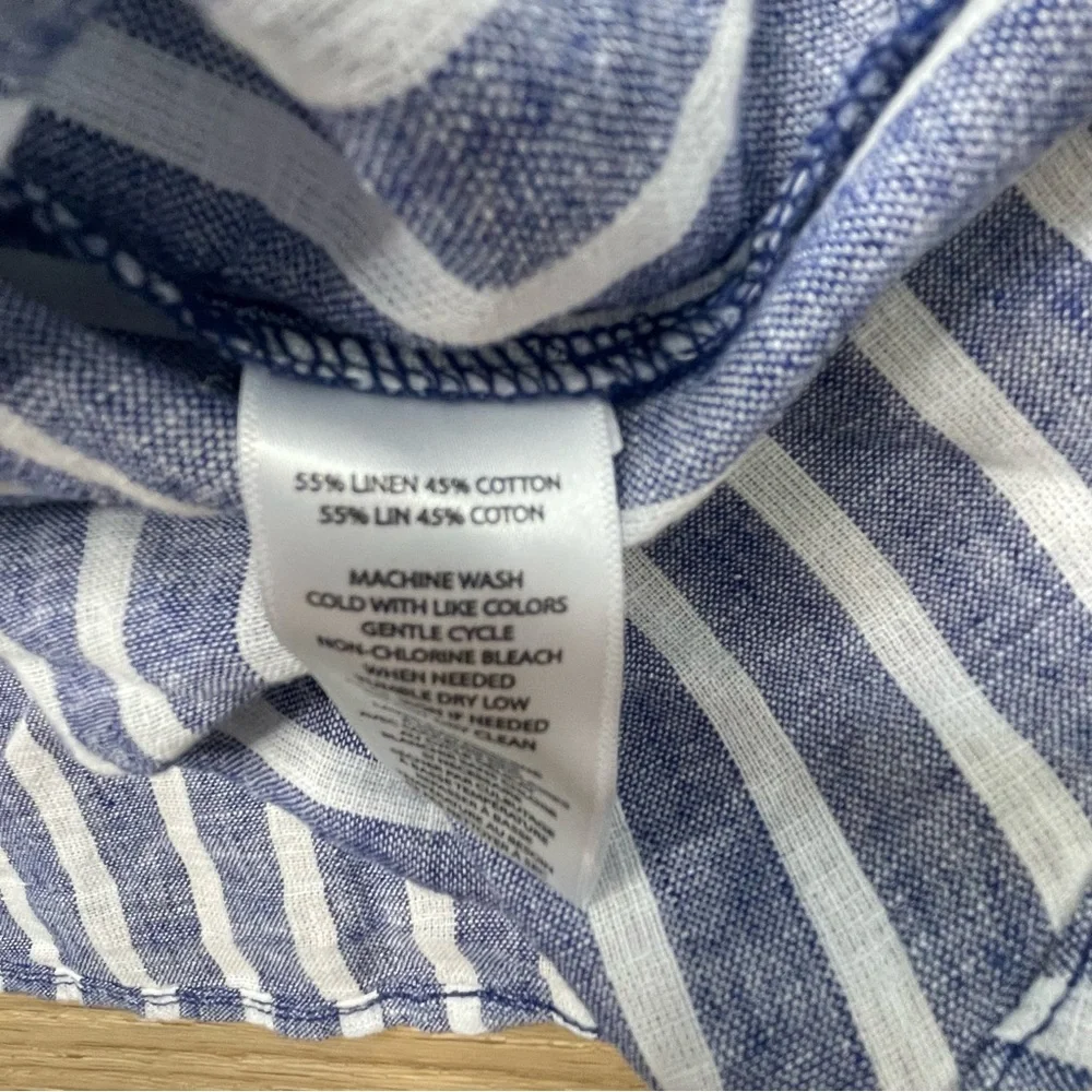 BEACH LUNCH LOUNGE blouse Linen Blend XL - Picture 7 of 7